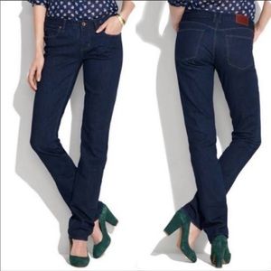 Madewell Jeans Rail Straight Dark Wash Size 27
